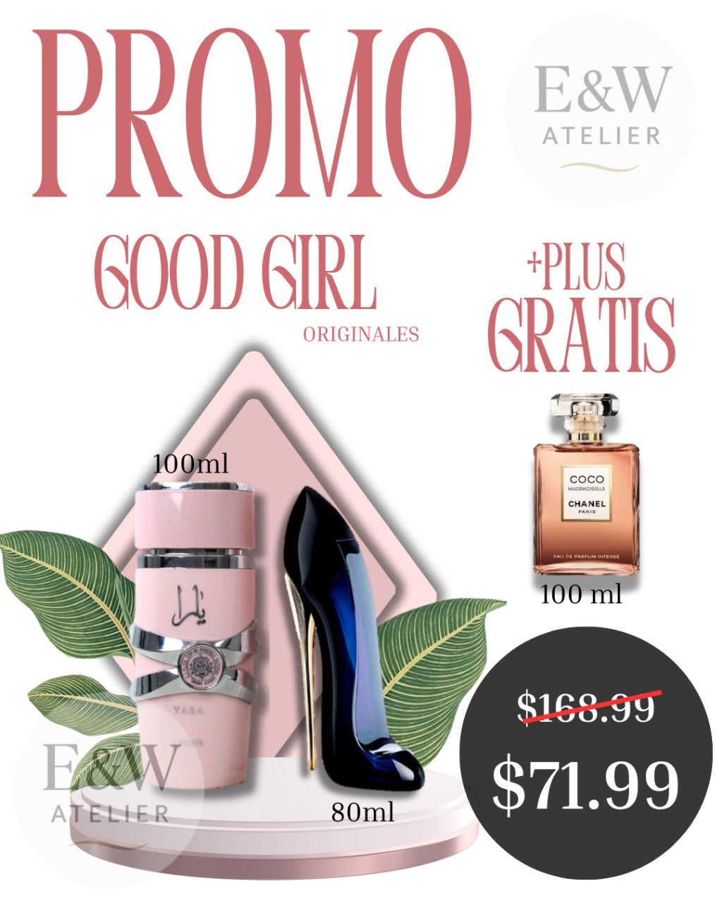 PROMO 🛒 Good Girl 🎀 Yara Arabe + CH Good Girl (Gratis Chanel Mademoiselle)